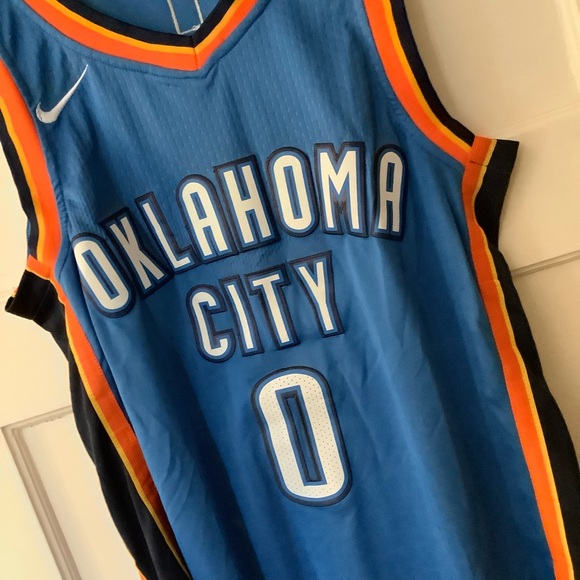 OKC Thunder Jersey Nike Russell Westbrook #0 Oklahoma City Men’s S/XS 44, EUC - Picture 3 of 9